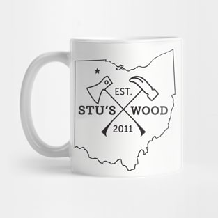 Stu's Wood Ohio - Black Logo Mug